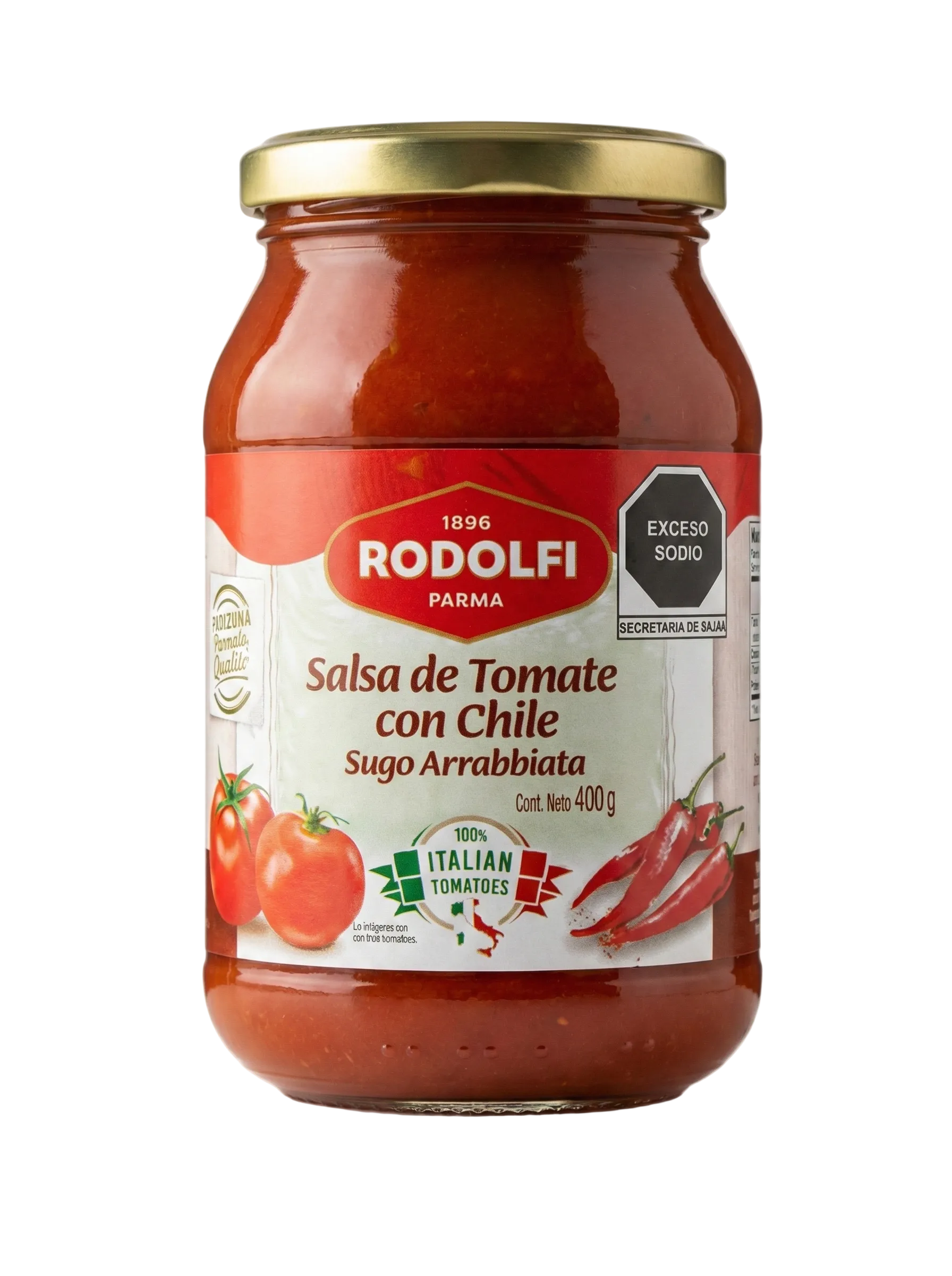Salsa para Pasta Arrabbiata Rodolfi 400 g
