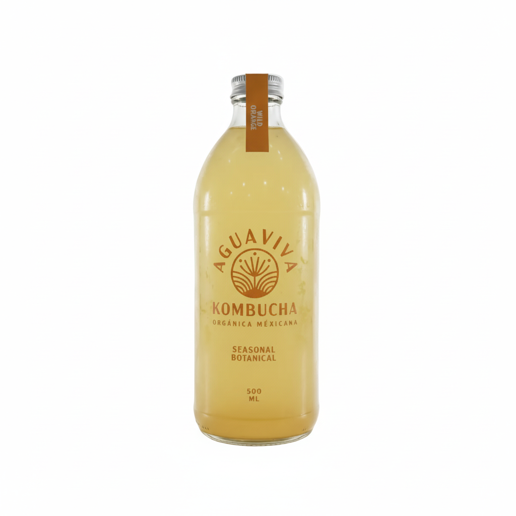 Kombucha Naranja Silvestre – Aguaviva (500 ml)