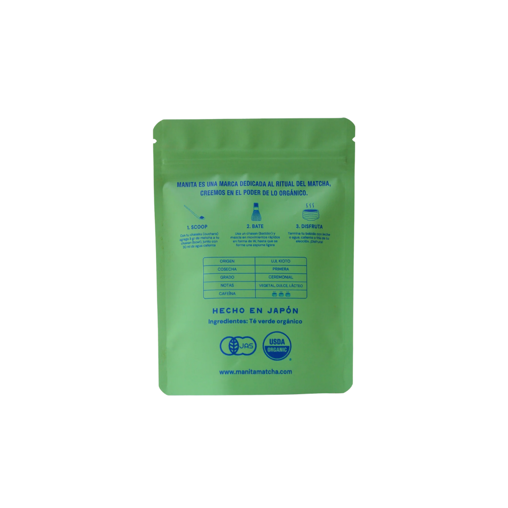 Organic Ceremonial Matcha Saemidori–Okumidori 40g - Manita Matcha