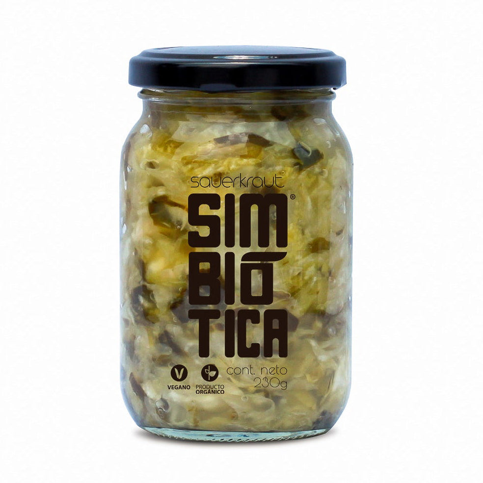 Sauerkraut (Col blanca fermentada) 230g - Simbiótica