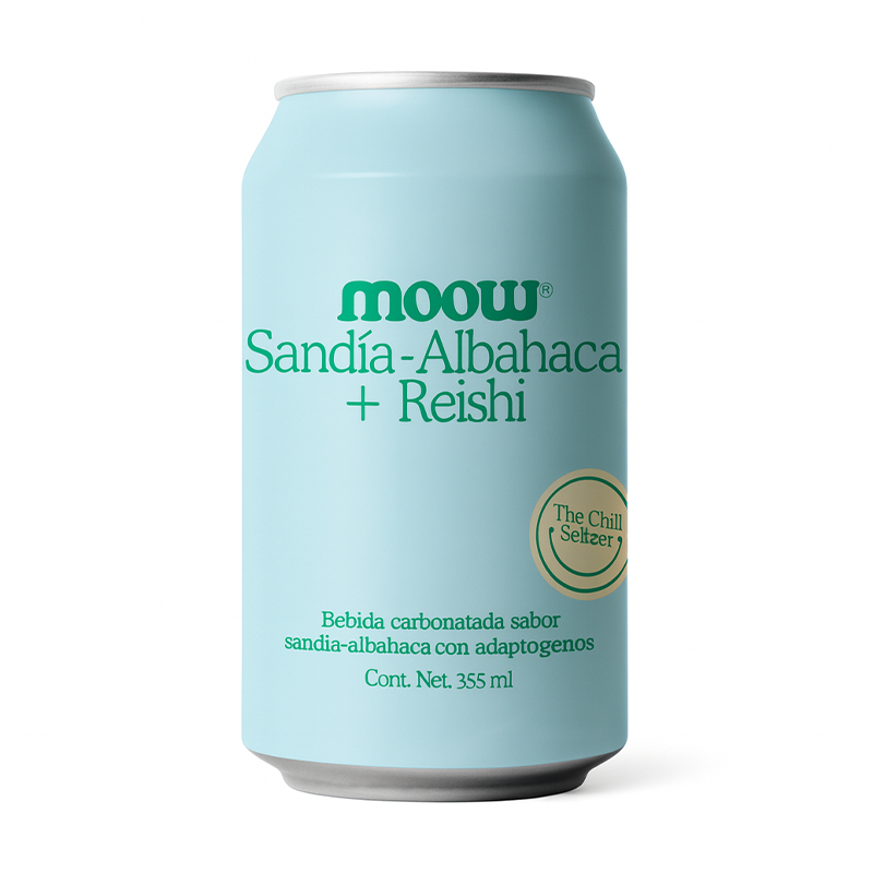 Moow Sandía-Albahaca + Reishi 355ml can