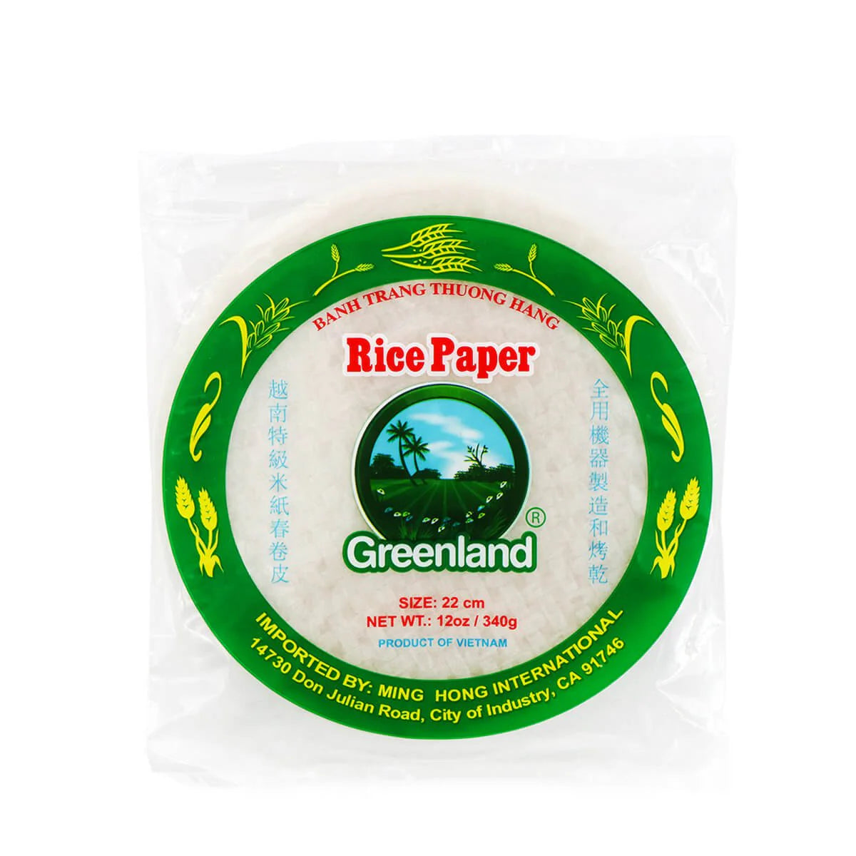 Papel de Arroz 340g - Greenland