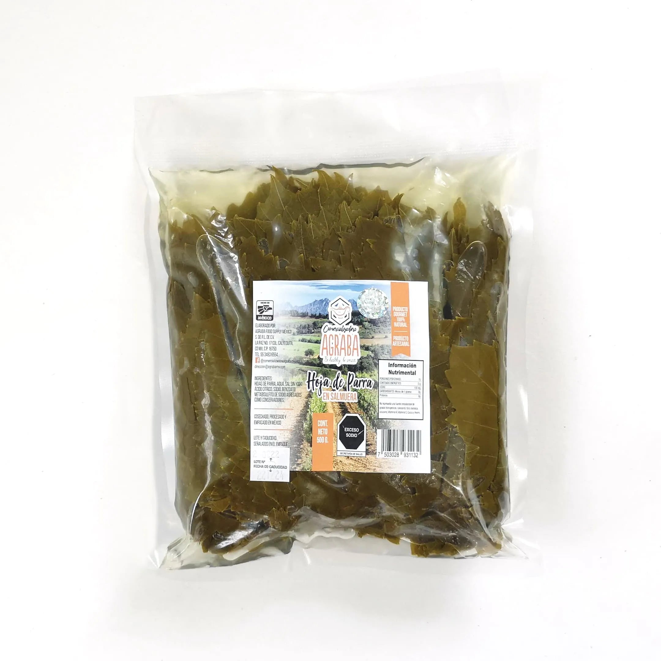 Hoja de Parra en Salmuera - Agraba